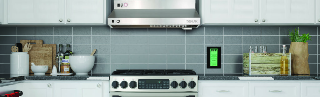 D1000 by Denlar mechanically actuated fail-safe fire suppression range hood for residential and UL300A applications